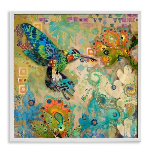 Stupell Industries Boho Hummingbird Pattern, 24" x 24" - 1 of 4