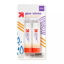 Glue Stick 2ct Disappearing Purple - up & up™