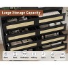 Dresser for Bedroom, Rattan 8 Drawer Dresser for Closet, Double Wood Dressers & Chest of Drawers - 4 of 4