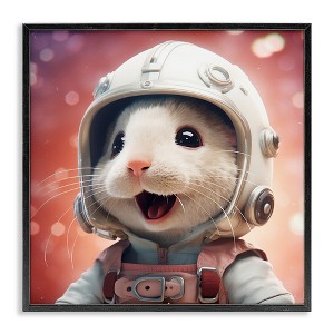 Stupell Industries Astronaut Mouse Portrait, 17" x 17" - 1 of 4