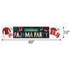 Big Dot of Happiness Christmas Pajamas - Holiday Plaid PJ Party Decorations Party Banner - 2 of 4