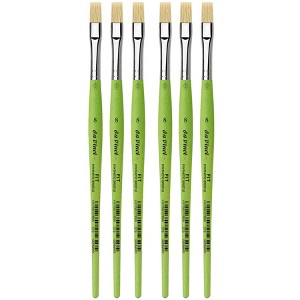 da Vinci FIT Synthetics Student Brush, Synthetic, Acrylic & Oil, Flat, Series 379, Size 8, Pack of 6 - 1 of 3