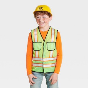 2pc Kids' Glow in the Dark Construction Career Costume Accessory Kit - Hyde and EEK! Boutique™ - 1 of 3