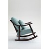 CAVINAS Mid-Century Modern Woven Fabric Rocking Chair,Comfy Accent Chair,Solid Wood Padded Glider Armchair for Living Room,Bedroom,Balcony - 4 of 4
