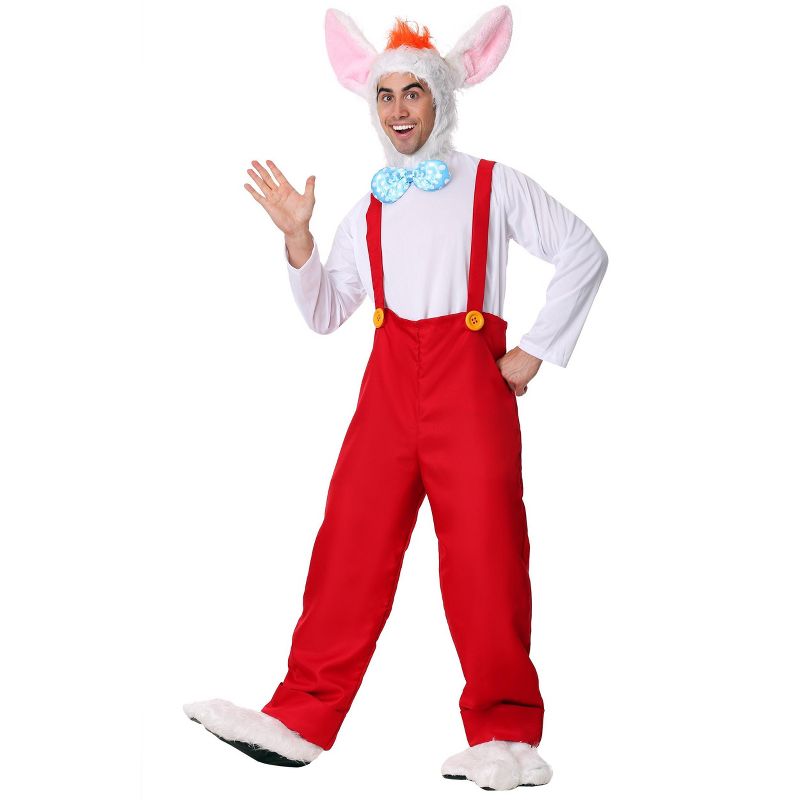 HalloweenCostumes.com Men's Plus Size Cartoon Rabbit Costume, 1 of 4
