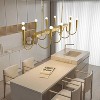 BAOURE 14-Light Gold Industrial Chandelier - 78.74" Rustic Kitchen Island Lighting-  Farmhouse Linear Chandeliers for Large Kitchen Islands & Dining - 4 of 4