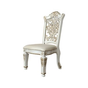 23" Vendome Dining Chair Synthetic Leather, Nailhead Trim - Acme Furniture: No Tools Assembly, Spot Clean - 1 of 4