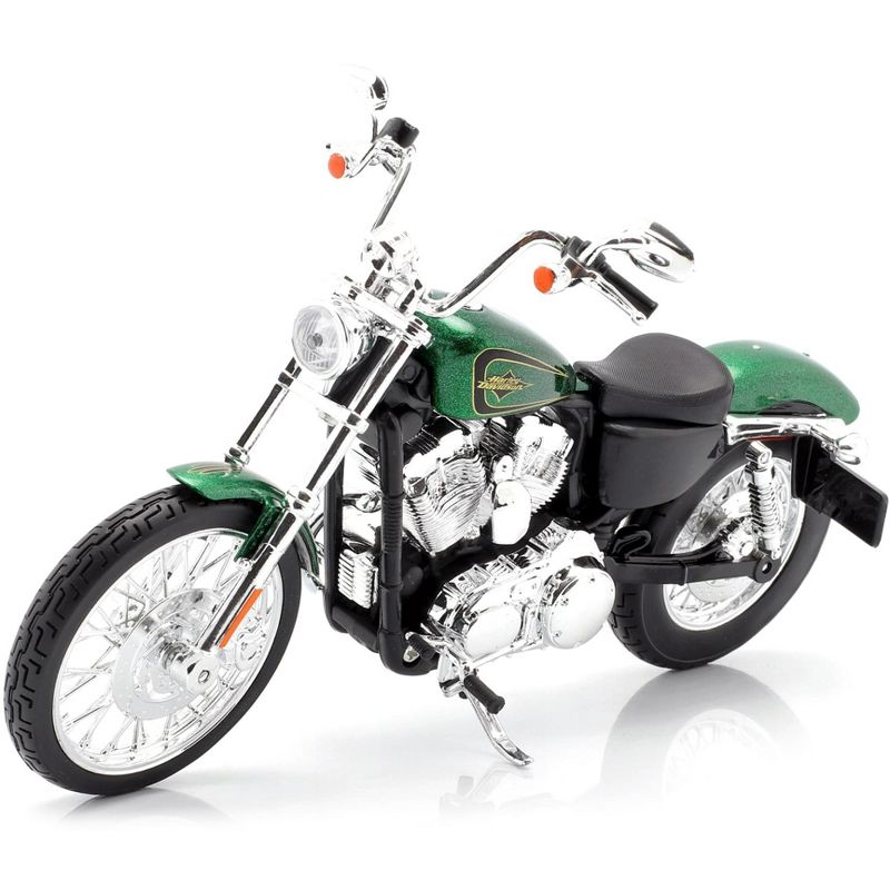 2013 Harley Davidson XL 1200V Seventy Two Green Motorcycle Model 1/12 by Maisto, 1 of 6