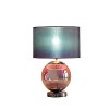 18.75" Traditional Iridescent Glass Table Lamp Gray - Ore International - 2 of 4