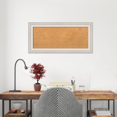 Trio White Wash Framed Corkboard with Natural Cork