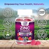 Zinc Supplement 50mg Gummies for Adults - Max Strength Skin Health & Immune Support Gummy, Vegan, Non-GMO & Gluten Free - 60 Gummies - 4 of 4