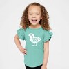 The Juniper Shop Sweet Chick Chick Toddler Flutter Sleeve Tee - 2 of 2