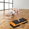 Costway Fitness Aerobic Step 43'' Cardio Adjust 4'' - 6'' - 8'' Exercise Stepper w/Risers - 2 of 4