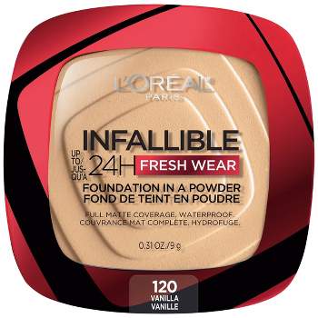 L'Oreal Paris Infallible Up to 24H Fresh Wear Foundation in a Powder - 120 Vanilla - 0.31oz