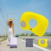 Unique Bargains Inflatable Travel Pillow Press to Inflate for Airplane Train Office - 2 of 4