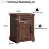 Nightstand, End Table with Drawers, Bed/Sofa Side Tables - 2 of 4