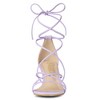 Allegra K Women's Strappy Kitten Heel Lace-Up Sandals - 2 of 4