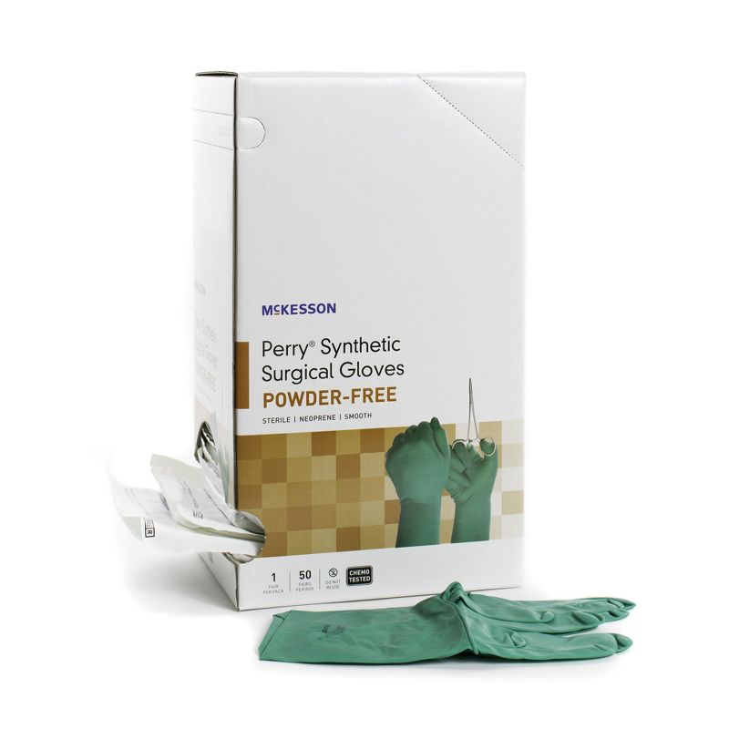 McKesson Perry Performance Plus Polychloroprene Surgical Glove Standard Cuff Length Size 7.5, 1 of 5