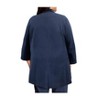 Women's Long Sleeve Peacoat - Plus Size - On The Plus Side - 2 of 4