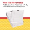 School Smart Junior Legal Pads, 5 x 8 Inches, 50 Sheets Each, White, Pack of 12 - 4 of 4