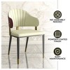 LeisureMod Aria Modern PU Leather Dining Chair - 3 of 4
