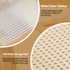 Bekrvio Boho Rattan Coffee Table with Glass Top - 4 of 4