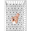 Sweet Jojo Designs Boy or Girl Gender Neutral Unisex Baby Fitted Crib Sheet Boho Geometric White and Black - 4 of 4