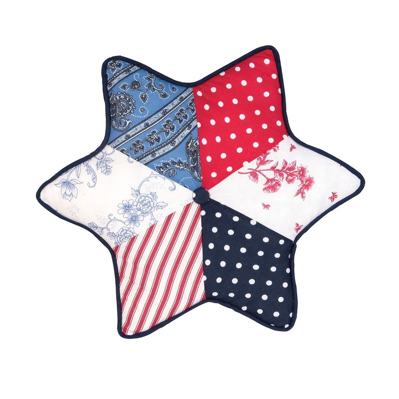 Gallerie II Star Shaped Patriotic 18" x 18" Throw Pillow Decorative 4th of July, 1 of 9
