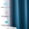 HLC.ME Dakota 100% Blackout Thick Thermal Insulated Energy Efficient Heat Blocking Curtains Grommet Panels, Set of 2 - 4 of 4
