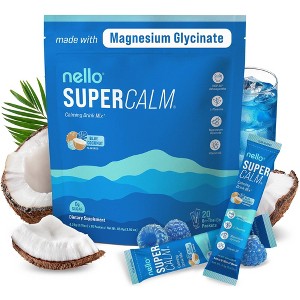 Nello Supercalm Calming Drink Mix Supplement Powder - Blue Coconut - 20ct - 1 of 4