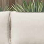 beige cushion/gray wicker
