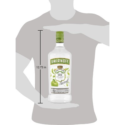 Smirnoff Green Apple Flavored Vodka - 1.75L Bottle