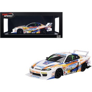 Nissan LB-Super Silhouette S15 SILVIA #555 Yukio Fausto "Formula Drift Japan" (2023) 1/18 Model Car by Top Speed - 1 of 4