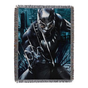 Northwest Black Panther Woven Tapestry Throw Blanket, 48" x 60", Ripper - 1 of 1