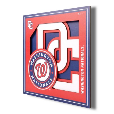 MLB Washington Nationals 3D Logo Series Wall Art - 12"x12"