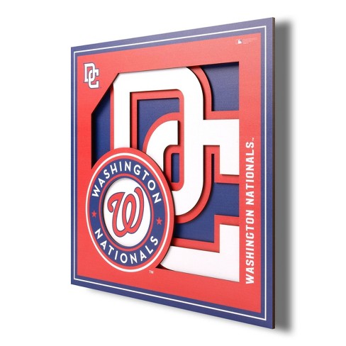 Mlb Washington Nationals 3d Logo Series Wall Art - 12x12 : Target