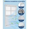 1 Pack Aluminum Shed Windows, Flush Mount Sliding Window with Tempered Glass and Screen for Ventilation in Shed, Chicken Coop, Playhouse - 4 of 4