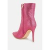 Anun Rhinestones Embellished High Ankle Boots - 3 of 4