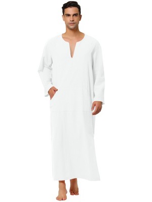 mens white nightshirt