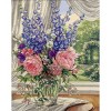 Dimensions Gold Collection Counted Cross Stitch Kit 12"X15"-Peonies/Delphiniums - 2 of 2