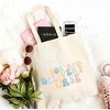 City Creek Prints Labor And Delivery Nurse Wavy Pastel Colorful Canvas Tote Bag - 15x16 - Natural - 2 of 2