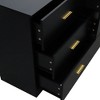 Jump Into Fun Simple Style 6-Drawer Dresser  With Gold Handles Sturdy Frame Modern Wide Chest Of Drawers Easy To Assemble For Living Room - 4 of 4