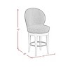 Westford Swivel Bar Stool with Charcoal Linen in Grey (2 Per Carton) - 3 of 4