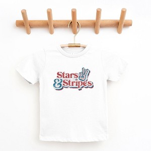 The Juniper Shop Stars And Stripes Distressed Youth Short Sleeve Tee - 1 of 2