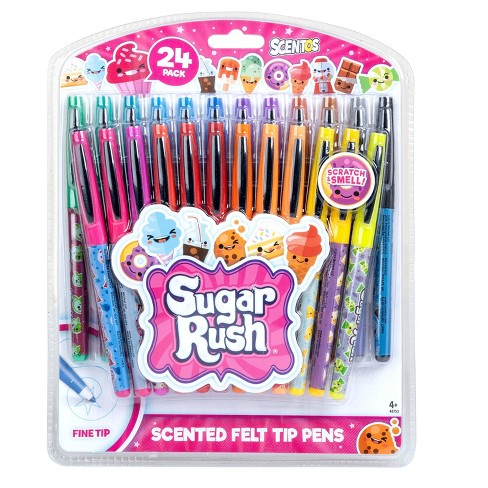 24ct Scented Felt Tip Pens - Sugar Rush : Target