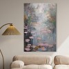 Art Remedy Pink Impressionisty Lilypads Impressionism Wall Art, 36" x 54", Gallery Wrapped - 2 of 4