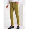 Lars Amadeus Men's Plaid Contrast Color Formal Pants Dress Pants - 2 of 4