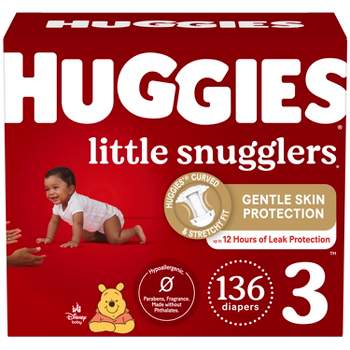 Huggies Little Snugglers Diapers Huge Pack - Size 3 (136ct)