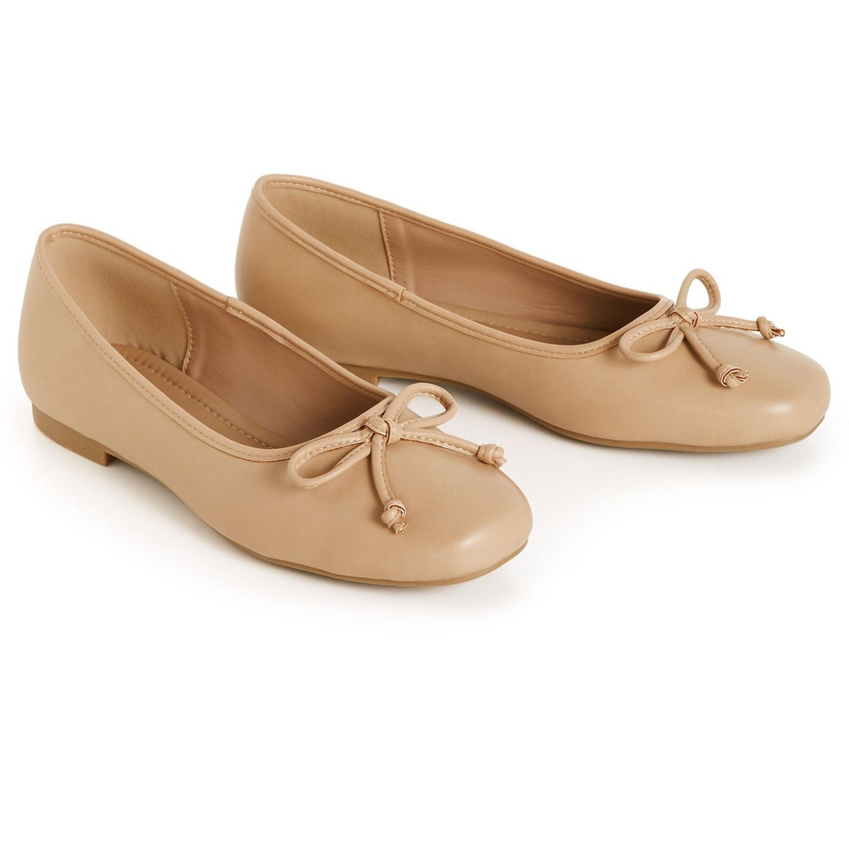 Обувь City Chic | Women's Plus Size WIDE FIT Ella Ballet Flat - almond - 12W — фото 6