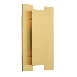 Livex Lighting Varick 2 - Light Wall Light in  Satin Brass - 1 of 4